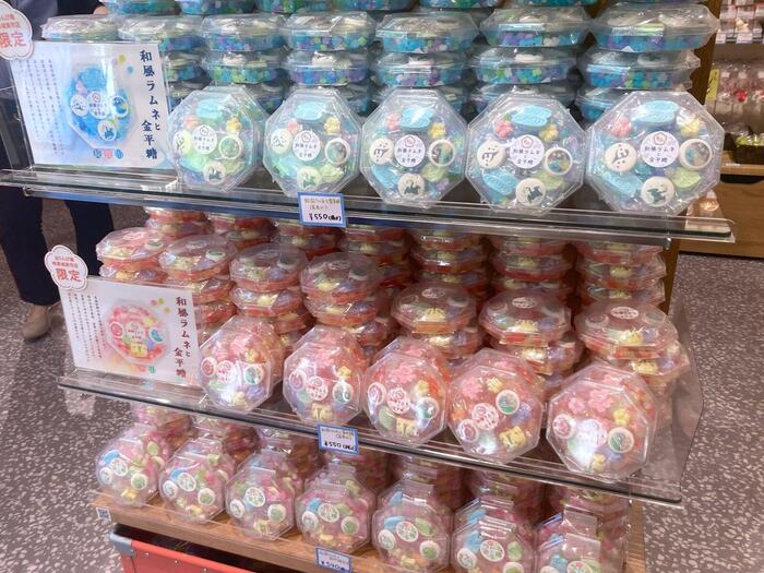 岐阜城楽市「ぎふ おりんぴ庵」和風ラムネと金平糖